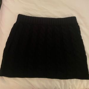 Edikted black knit mini skirt